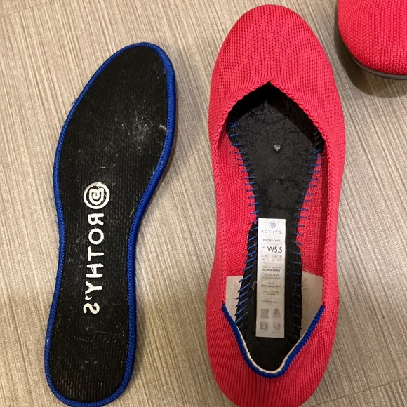 Rothy’s round toe flats hot pink color size 5.5 - Picture 8 of 13